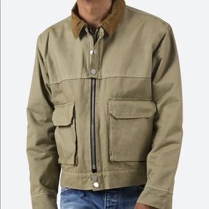 MNML Cropped Tactical Jacket Olive - Size Medium